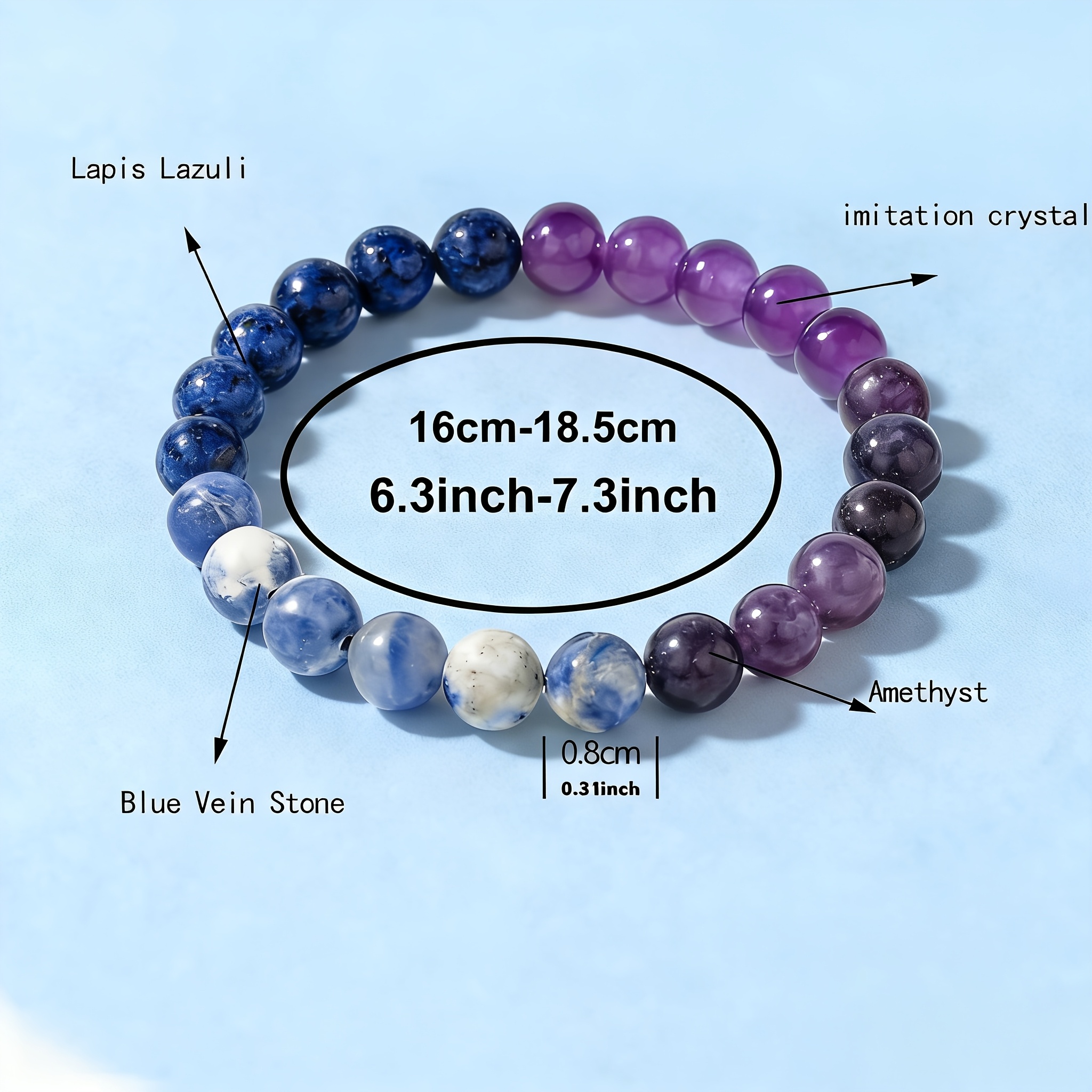 Women's Bohemian Style Natural Stone Stretch Bracelet